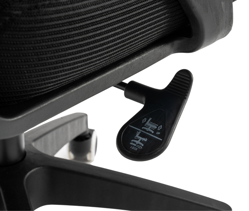 Fotel biurowy ergonomiczny obrotowy siateczkowy bujany krzesło czarny Simple