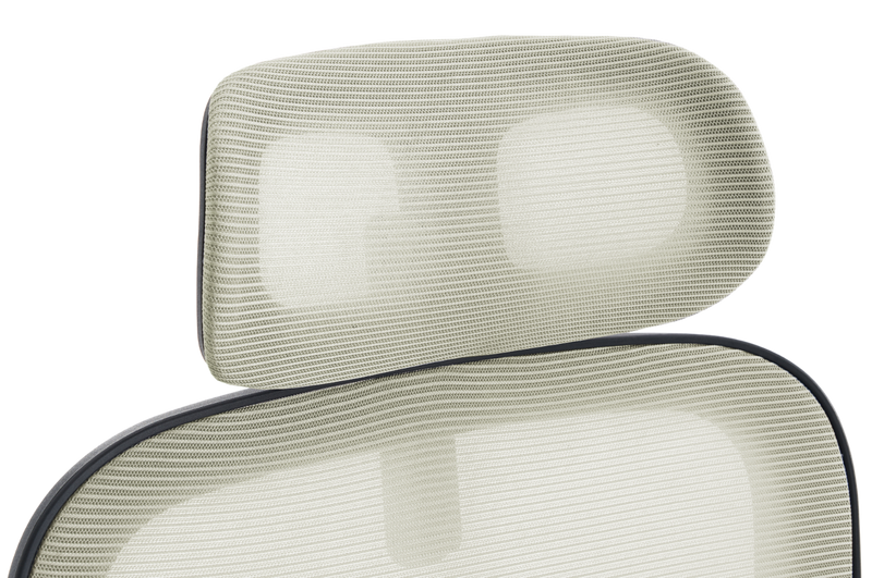 Fotel biurowy ergonomiczny obrotowy siateczkowy bujany beżowo-czarny Classic