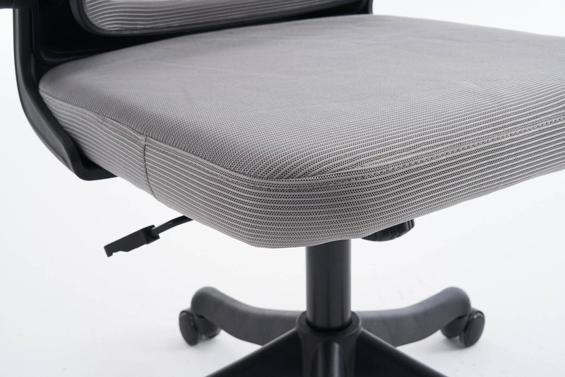 Fotel biurowy ergonomiczny obrotowy siateczkowy bujany szaro-czarny Classic