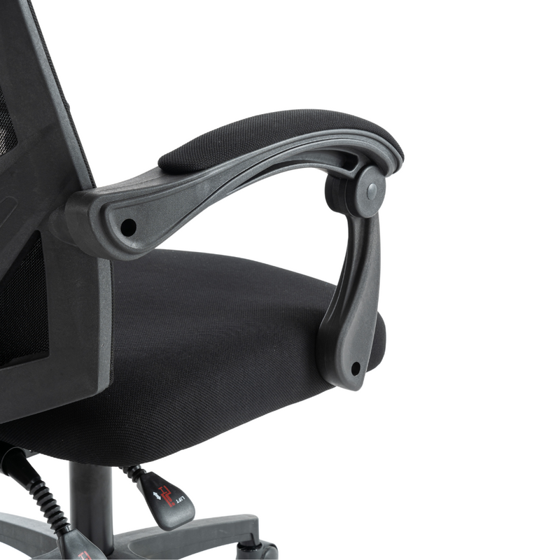 Fotel biurowy ergonomiczny obrotowy siateczkowy mesh krzesło czarny Nexus