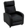 Fotel rozkładany wypoczynkowy relaksacyjny czarny Chuck