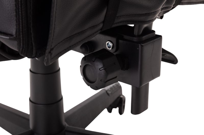 Fotel dla gracza gamingowy ergonomiczny krzesło biurowe z podnóżkiem czarny Corpo