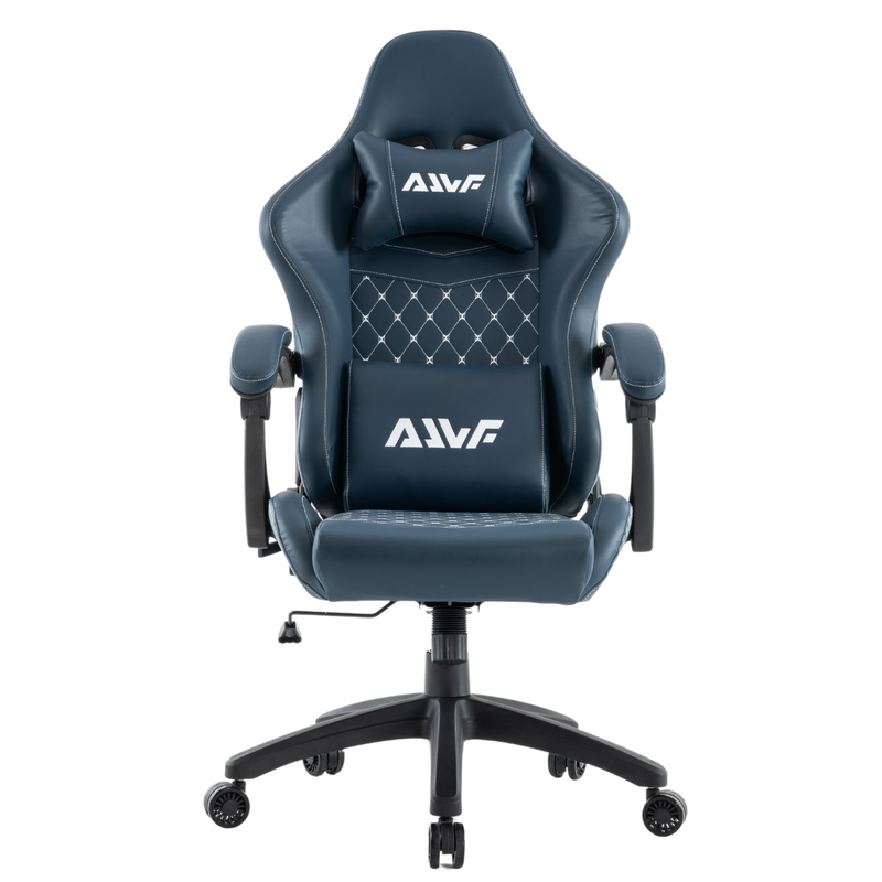 Fotel dla gracza gamingowy ergonomiczny krzesło niebieski Poseidon