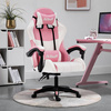 Fotel dla gracza gamingowy krzesło obrotowe biurowe biało-różowy Queen