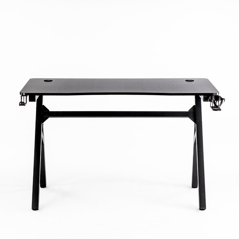 Biurko dla gracza komputerowe gamingowe 120x60 czarne Artemis