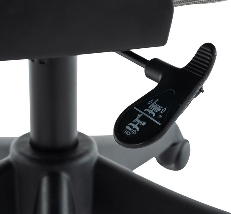 Fotel biurowy ergonomiczny obrotowy siateczkowy bujany krzesło szary Prime