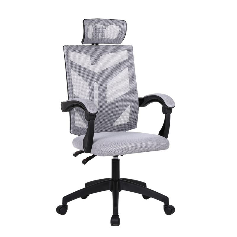 Fotel biurowy ergonomiczny obrotowy siateczkowy mesh krzesło szary Nexus