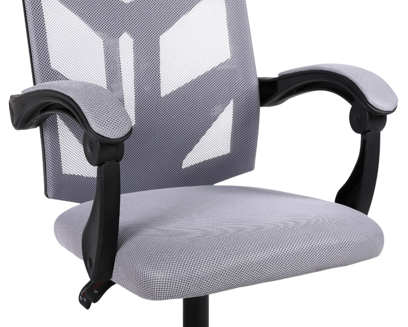 Fotel biurowy ergonomiczny obrotowy siateczkowy mesh krzesło szary Nexus