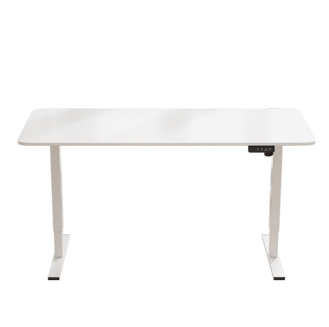 Biurko dla gracza komputerowe gamingowe elektryczne z regulacją wysokości 120x60 białe Atena