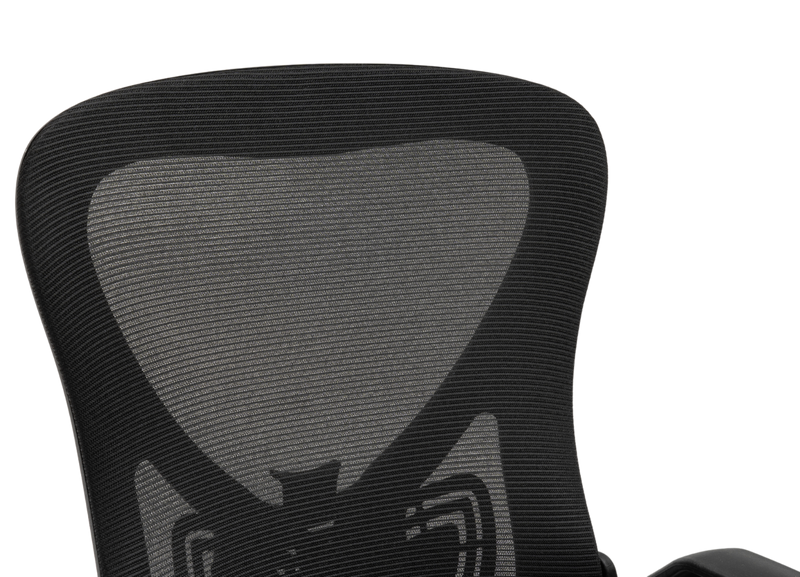 Fotel biurowy ergonomiczny obrotowy siateczkowy bujany krzesło czarny Simple