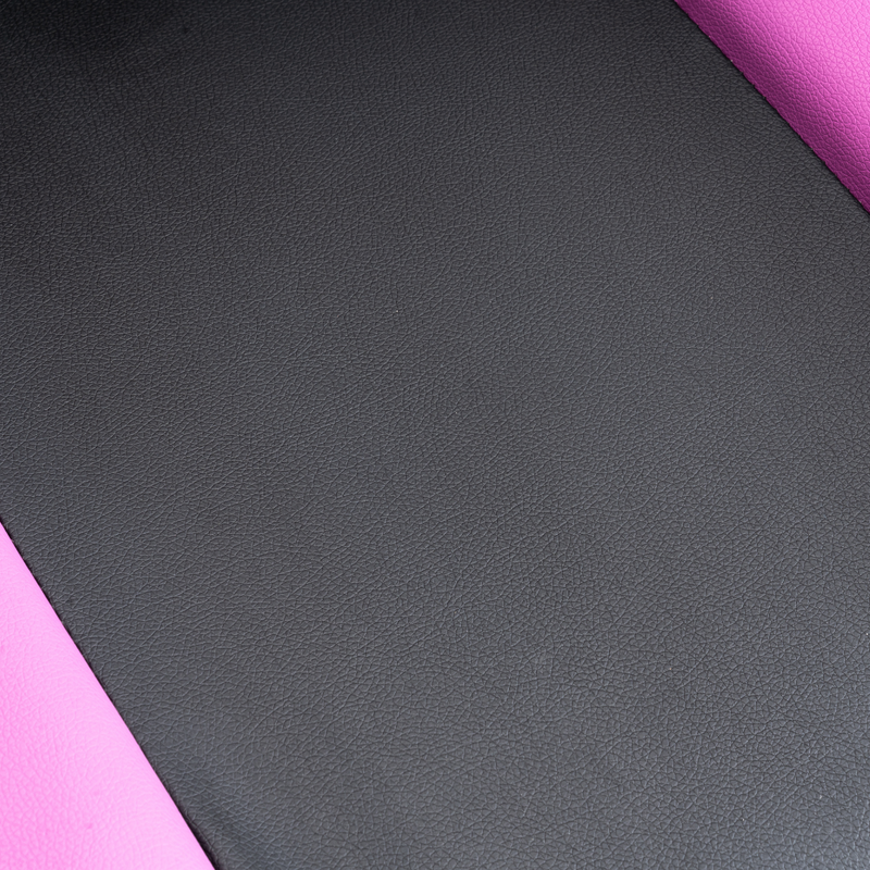 Fotel gamingowy z podnóżkiem ekoskóra krzesło dla gracza biurowy ergonomiczny czarno-fioletowy Champion