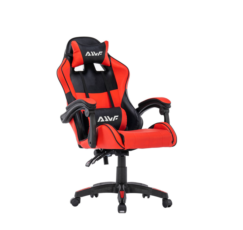 Fotel dla gracza gamingowy kubełkowy krzesło obrotowy czarno-czerwony Prince