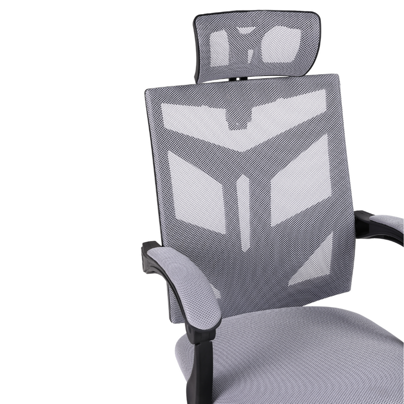 Fotel biurowy ergonomiczny obrotowy siateczkowy mesh krzesło szary Nexus