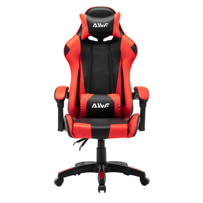 Fotel gramingowy krzesło dla gracza biurowy kubełkowy obrotowy czarno-czerwony Vito