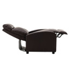 Fotel rozkładany wypoczynkowy relaksacyjny brązowy Chuck