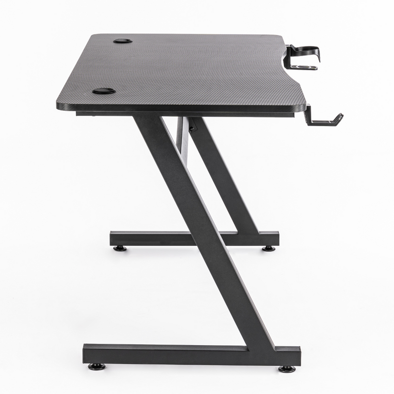 Biurko dla gracza komputerowe gamingowe 120x60 czarne Hades