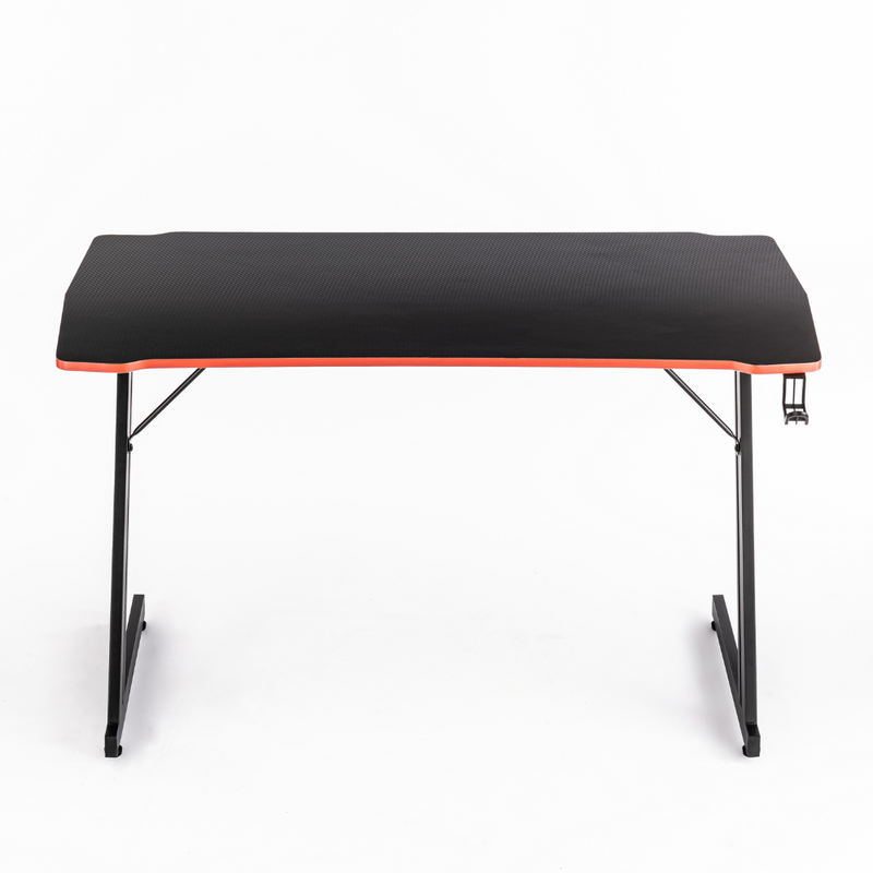Biurko dla gracza komputerowe gamingowe 120x60 czarno-czerwone Ares