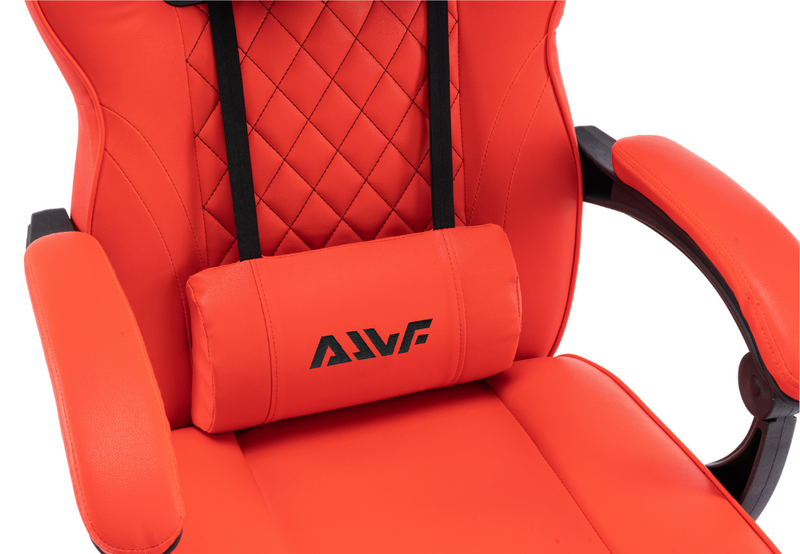 Fotel gamingowy z podnóżkiem ekoskóra krzesło dla gracza biurowy ergonomiczny czerwony Champion