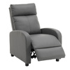 Fotel rozkładany wypoczynkowy relaksacyjny szary Chuck