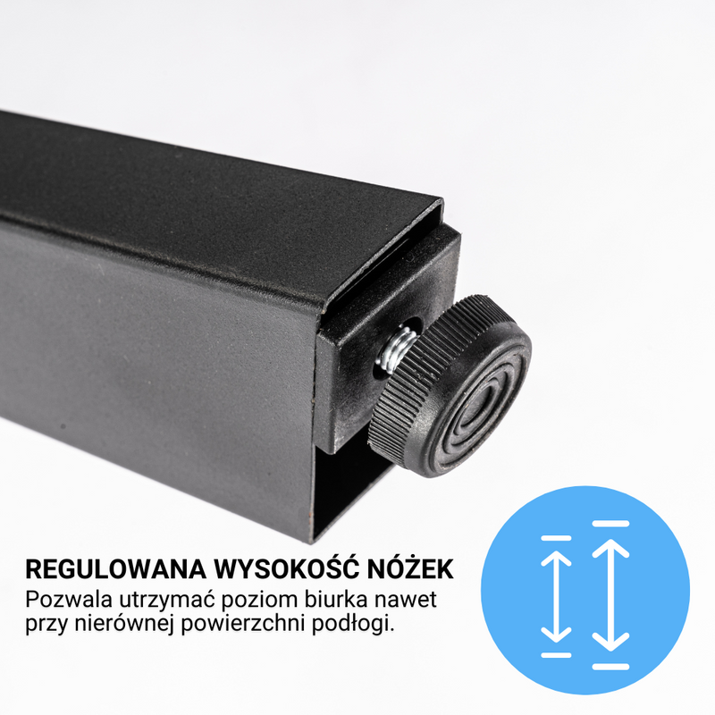 Biurko dla gracza komputerowe gamingowe z podświetleniem LED 120x60 czarno-czerwone Hermes