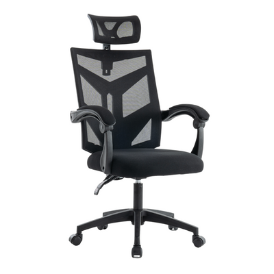 Fotel biurowy ergonomiczny obrotowy siateczkowy mesh krzesło czarny Nexus