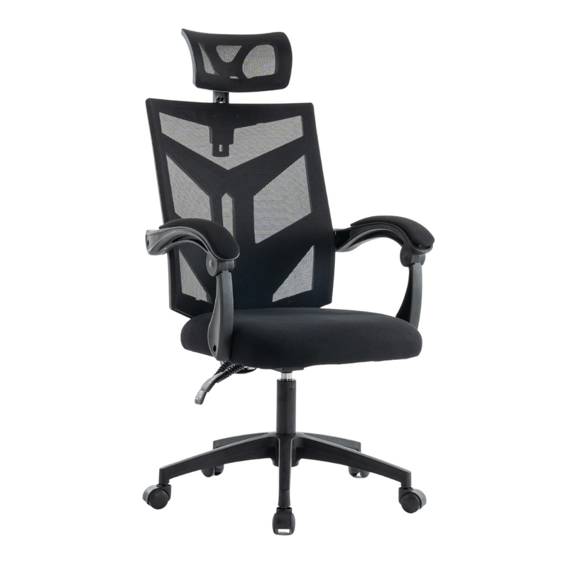 Fotel biurowy ergonomiczny obrotowy siateczkowy mesh krzesło czarny Nexus