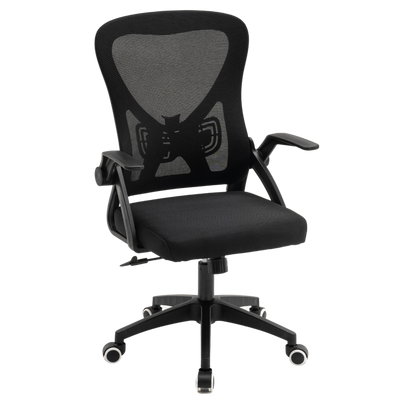 Fotel biurowy ergonomiczny obrotowy siateczkowy bujany krzesło czarny Simple