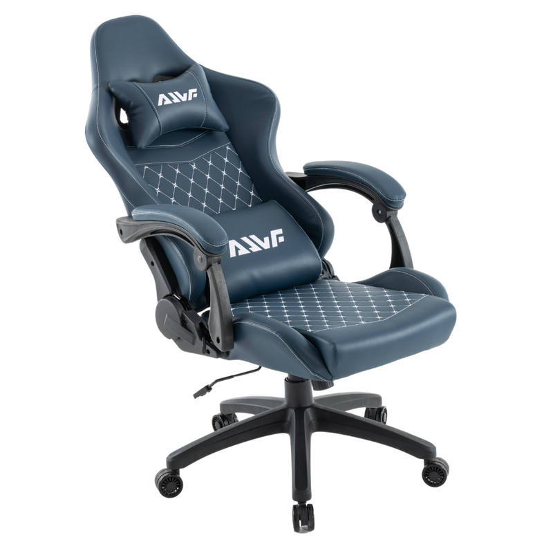 Fotel dla gracza gamingowy ergonomiczny krzesło niebieski Poseidon